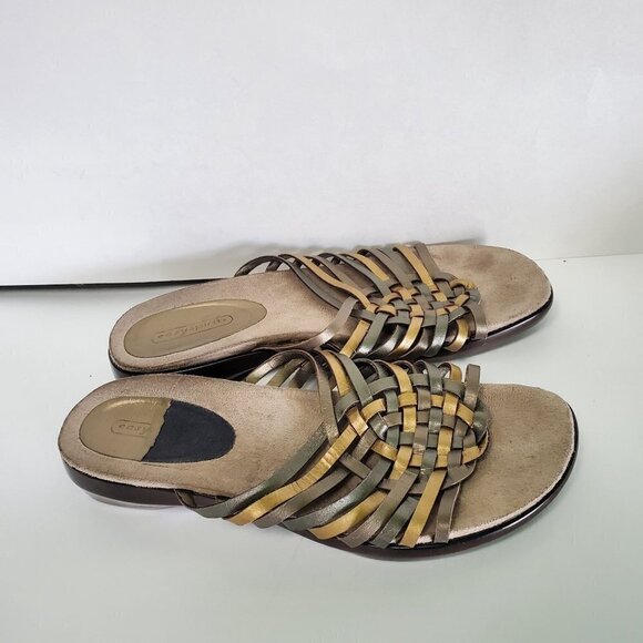 Easy Spirit Esellie Metallic Slide Sandal Size 8M - Picture 3 of 6